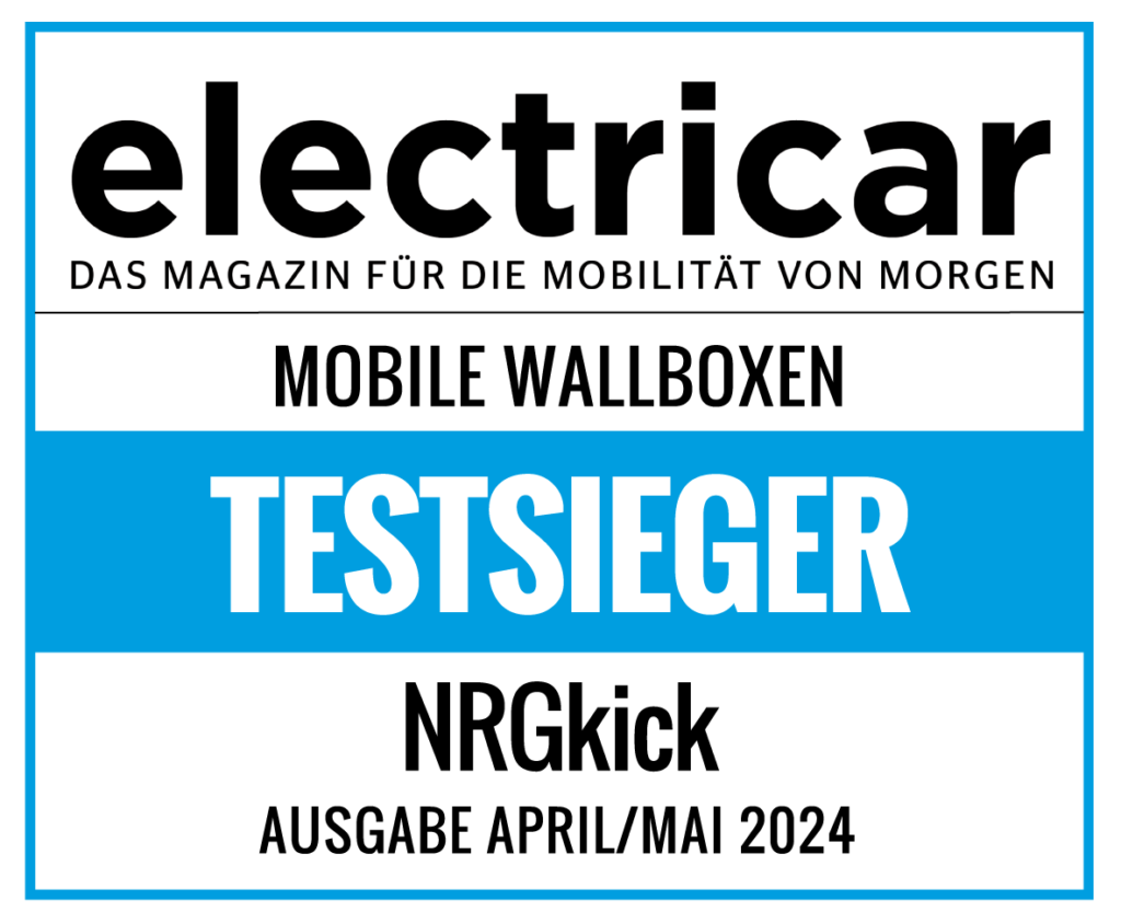 NRGkick Testsieger Electricar Mobile Wallbox