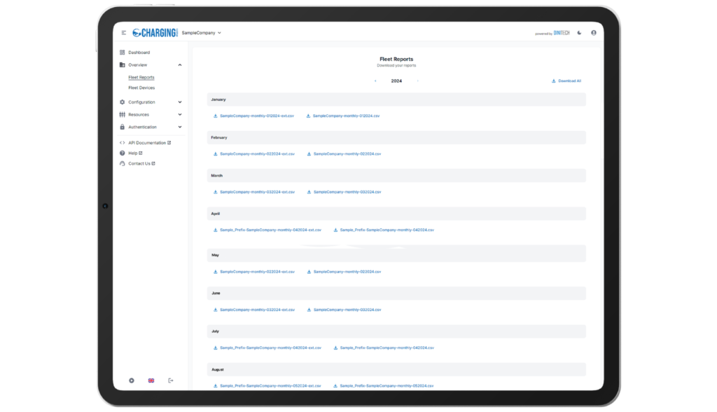 Automatic Charging Reports