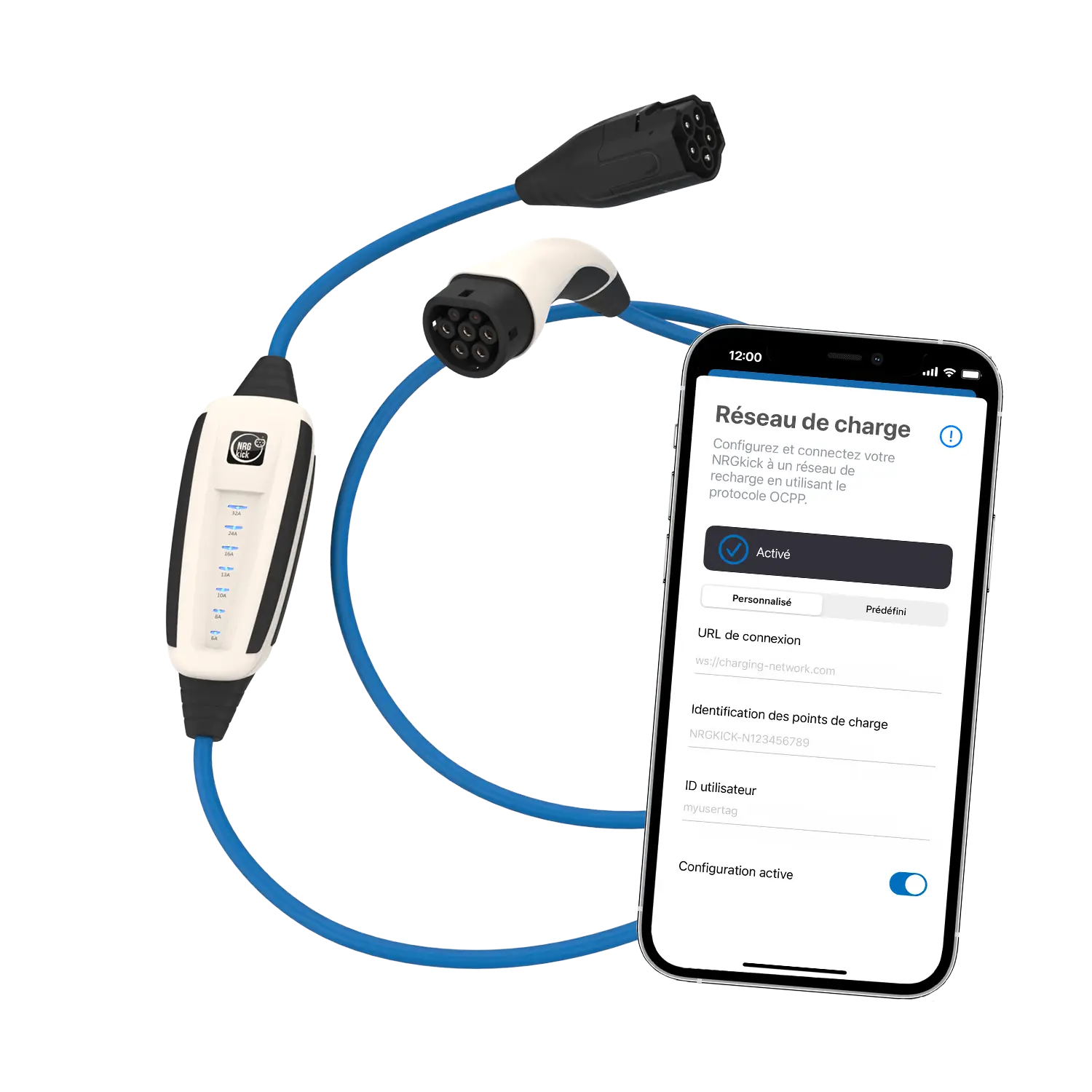 À voir : La Wallbox flexible NRGkick et l'application NRGkick montre la fonction OCPP pour les flottes d'entreprises.
