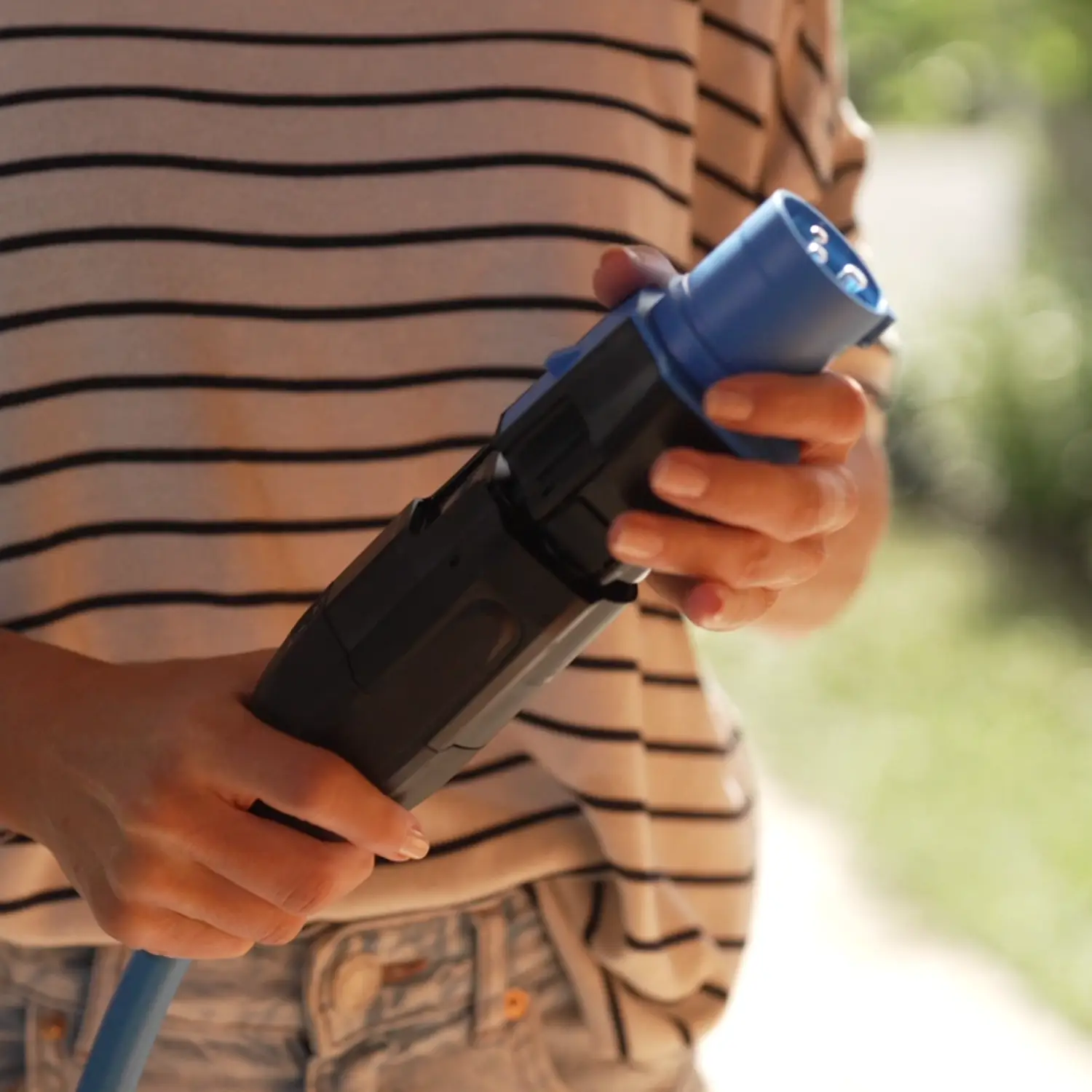 NRGkick-Adapter 16A 3-polig einfach an NRGkick-Wallbox anschließen.