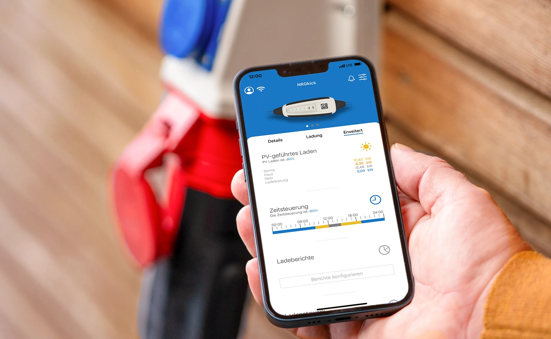 NRGkick App in der Übersicht Erweitert.