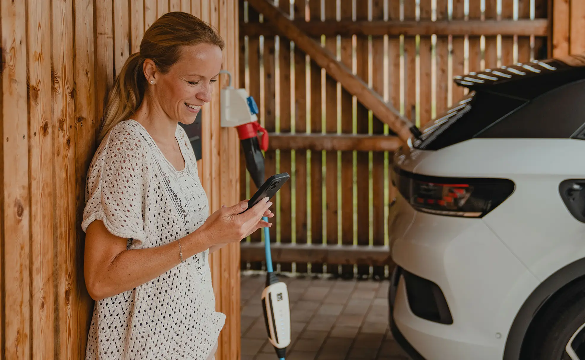 Wife is currently operating the NRGkick with the app.