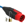 NRGkick plug attachment 16A 5-pin is locked to NRGkick with a lock.